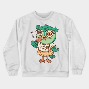 Cute Owl Summer Crewneck Sweatshirt